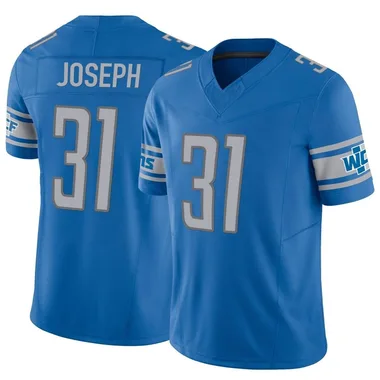 Men's Nike Detroit Lions Kerby Joseph Vapor F.U.S.E. Jersey - Blue Limited