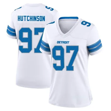 Women's Nike Detroit Lions Aidan Hutchinson 2nd Jersey - White Game